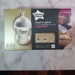 Tommee Tippee Closer To Nature 3-Pack Baby Bottle- 9 Oz